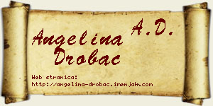 Angelina Drobac vizit kartica